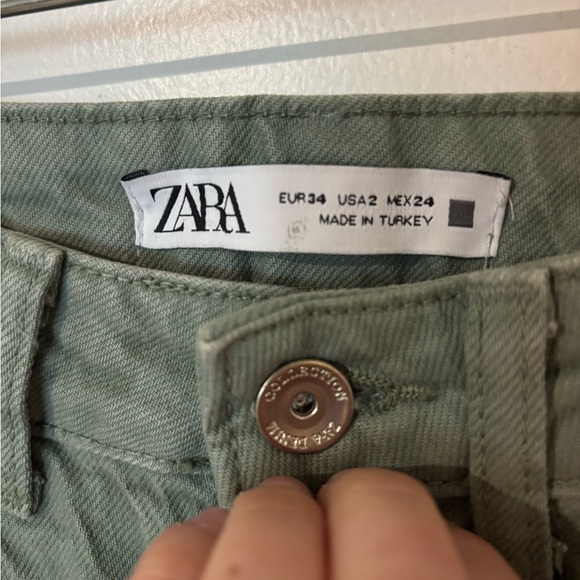 Zara Green Jeans NWT - Picture 5 of 11